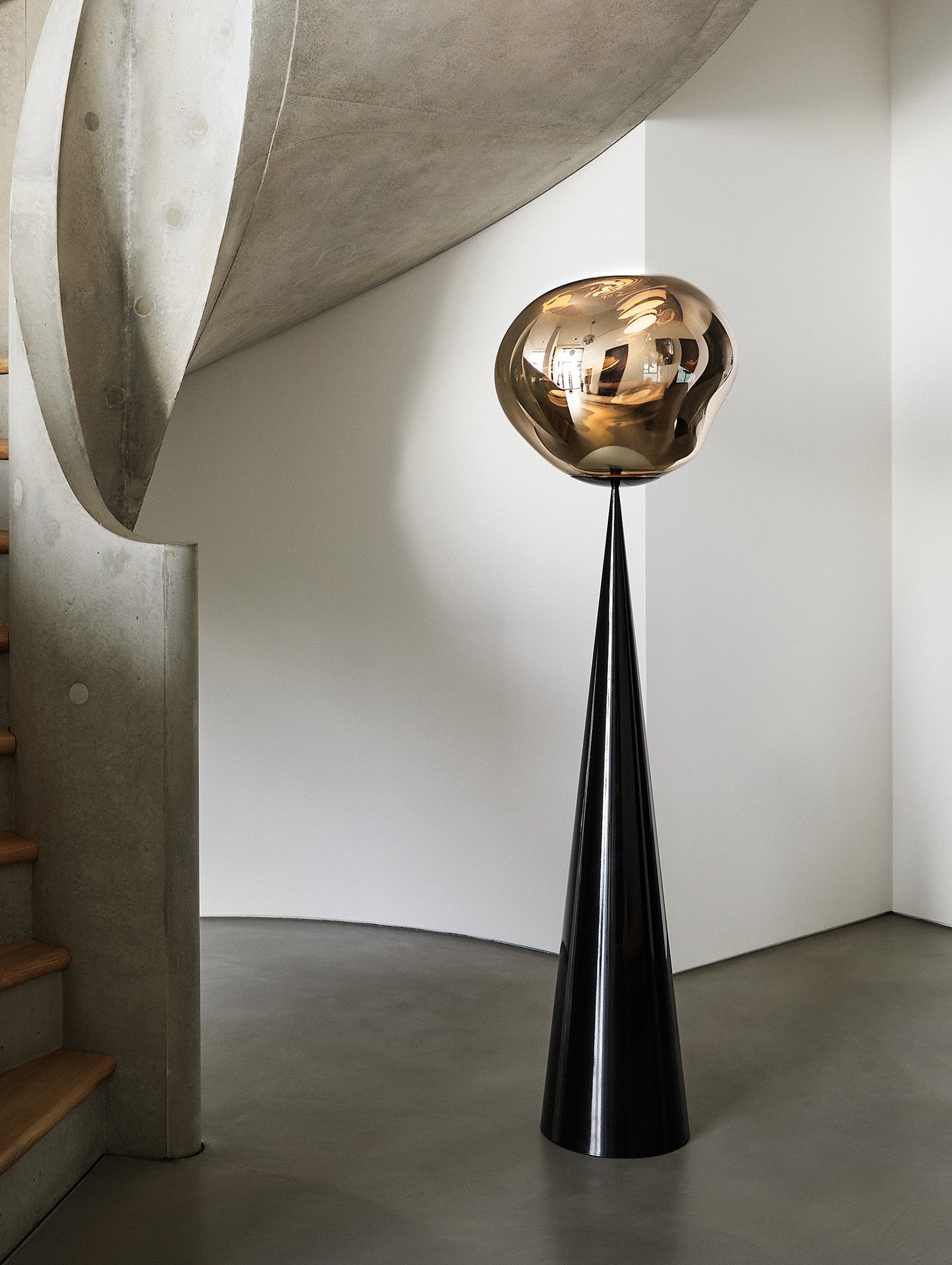 Melt LED Cone Fat Floor Lamp by Tom Dixon