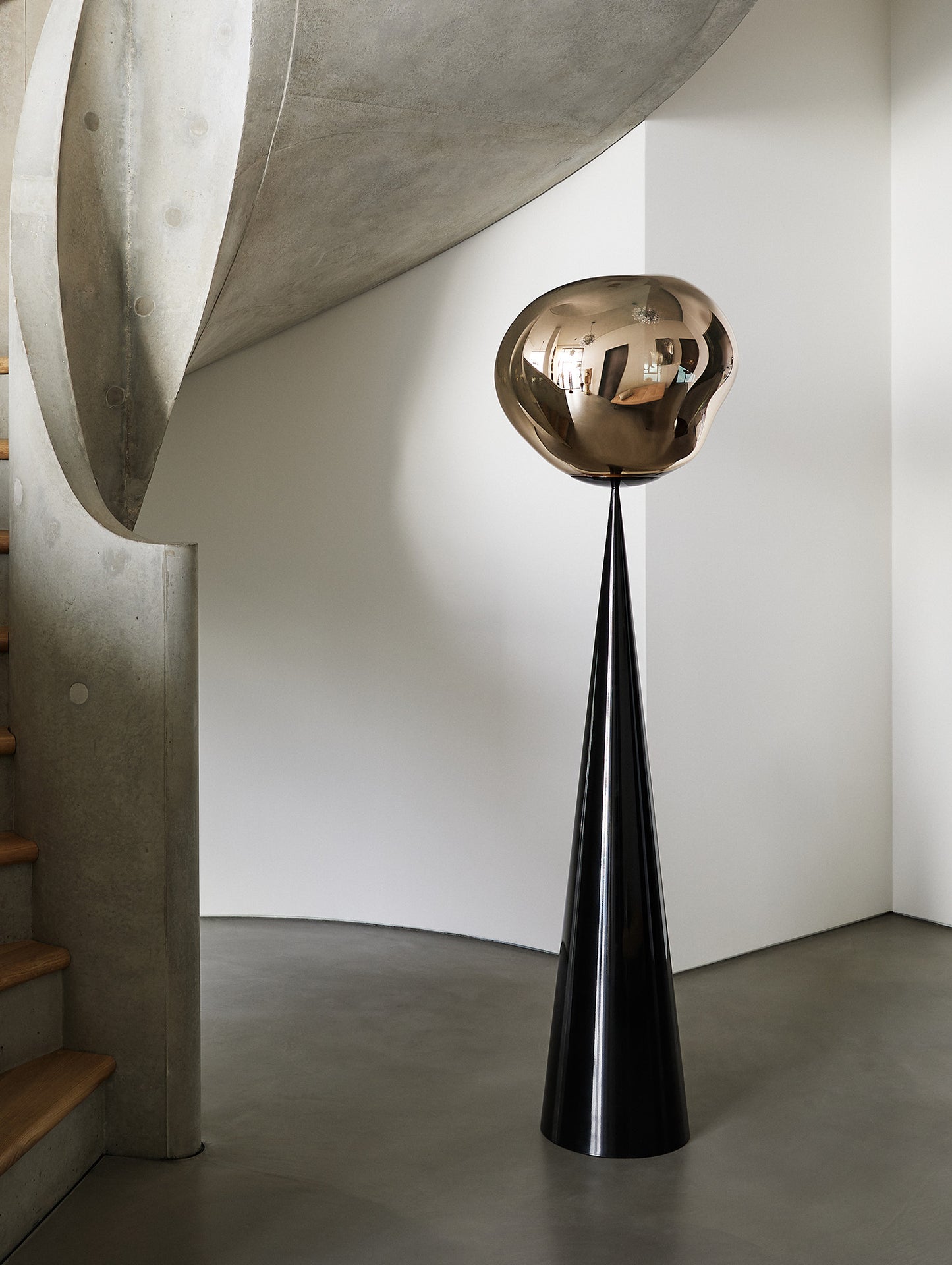 Melt LED Cone Fat Floor Lamp by Tom Dixon