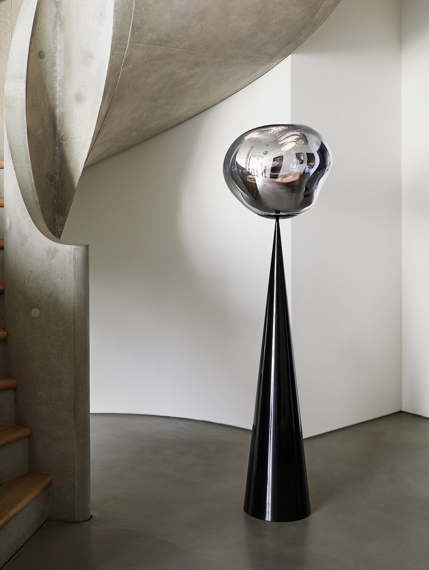 Melt LED Cone Fat Floor Lamp by Tom Dixon