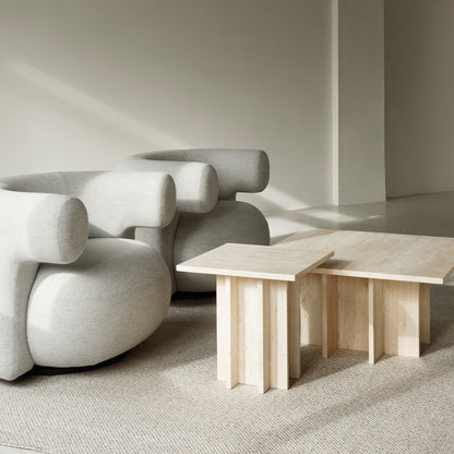 Burra Lounge Chair by Normann Copenhagen - Swivel Base with Return / Hallingdal 110