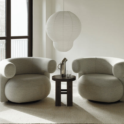 Burra Lounge Chair by Normann Copenhagen - Swivel Base with Return / Hallingdal 65 110