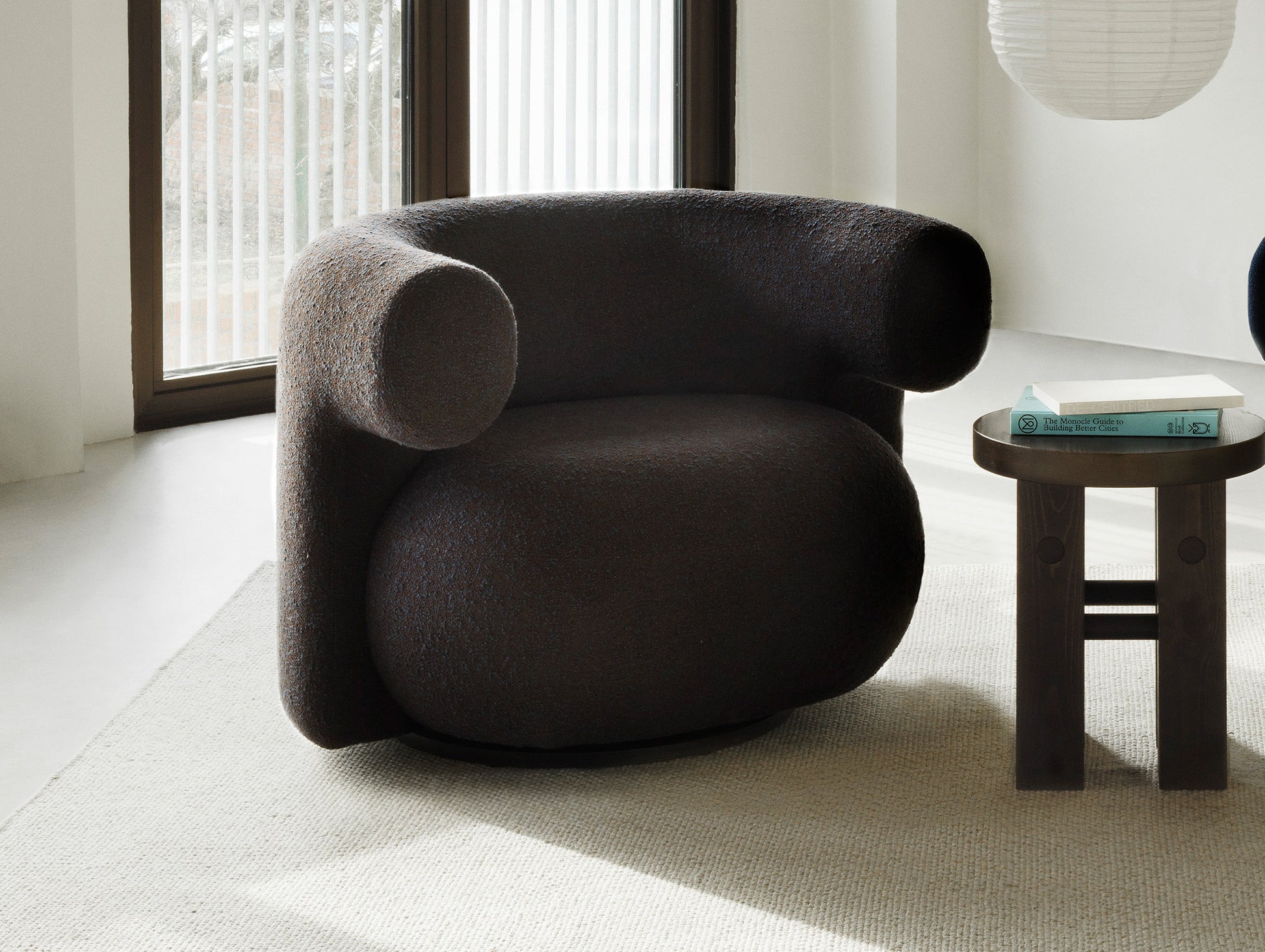 Burra Lounge Chair by Normann Copenhagen - Swivel Base with Return / Zero 010