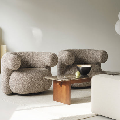 Burra Lounge Chair by Normann Copenhagen - Swivel Base with Return / Zero 011