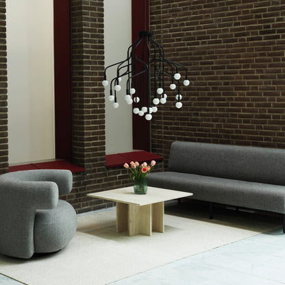 Burra Lounge Chair by Normann Copenhagen - Swivel Base with Return / Hallingdal 110