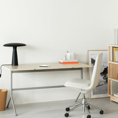 Kip Desk by Normann Copenhagen - Grey Base / Pine Wood