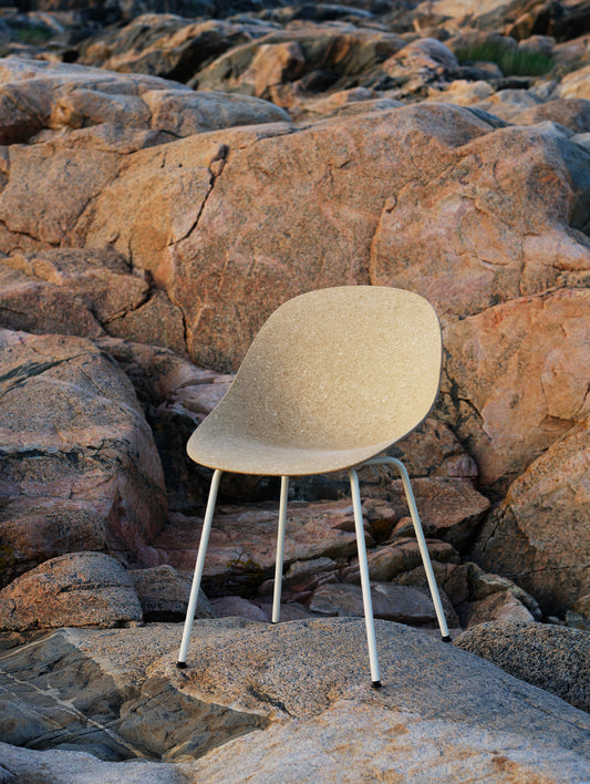 Mat Chair - Steel by Normann Copenhagen / Cream Steel Base / Hemp