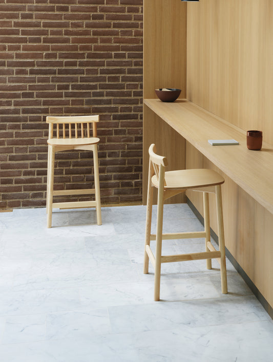 Pind Bar Stool by Normann Copenhagen - SH 65 cm / Lacquered Ash