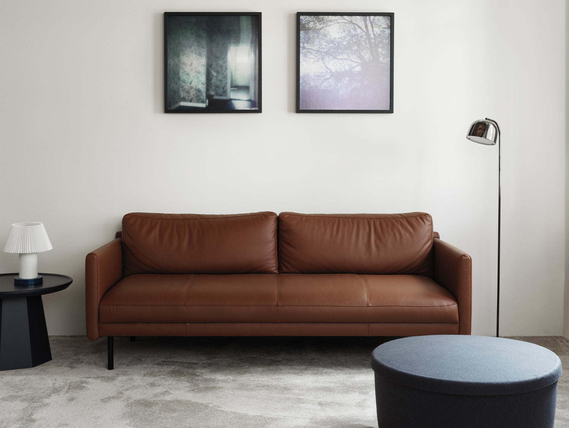 Rar 3-Seater Sofa by Normann Copenhagen - Omaha Leather Cognac