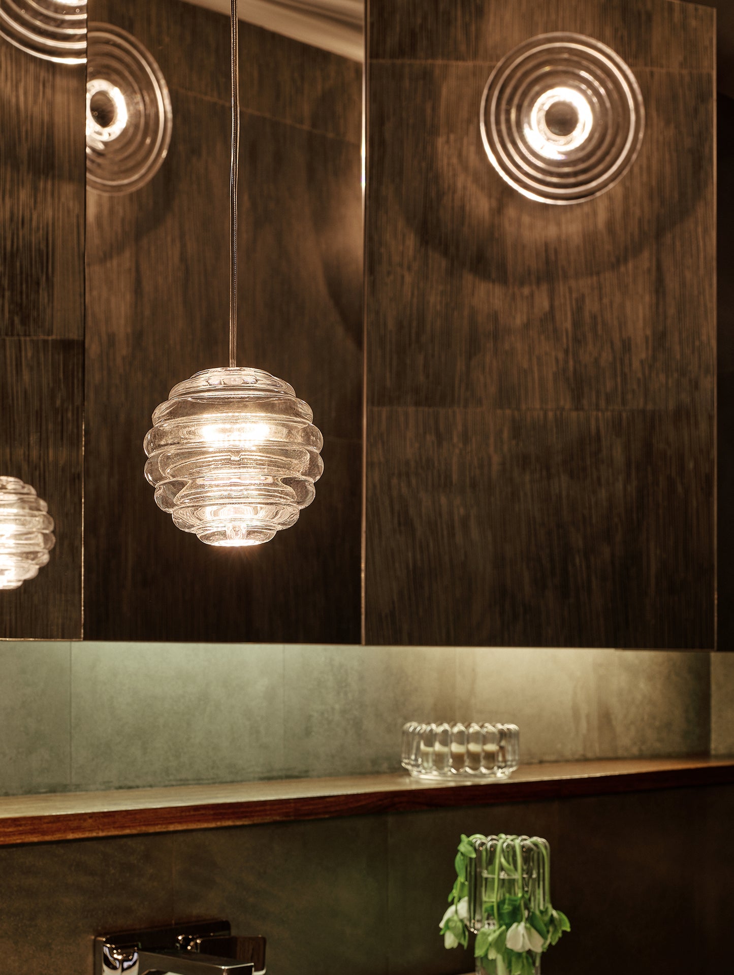 Press Mini Sphere LED Pendant Light by Tom Dixon