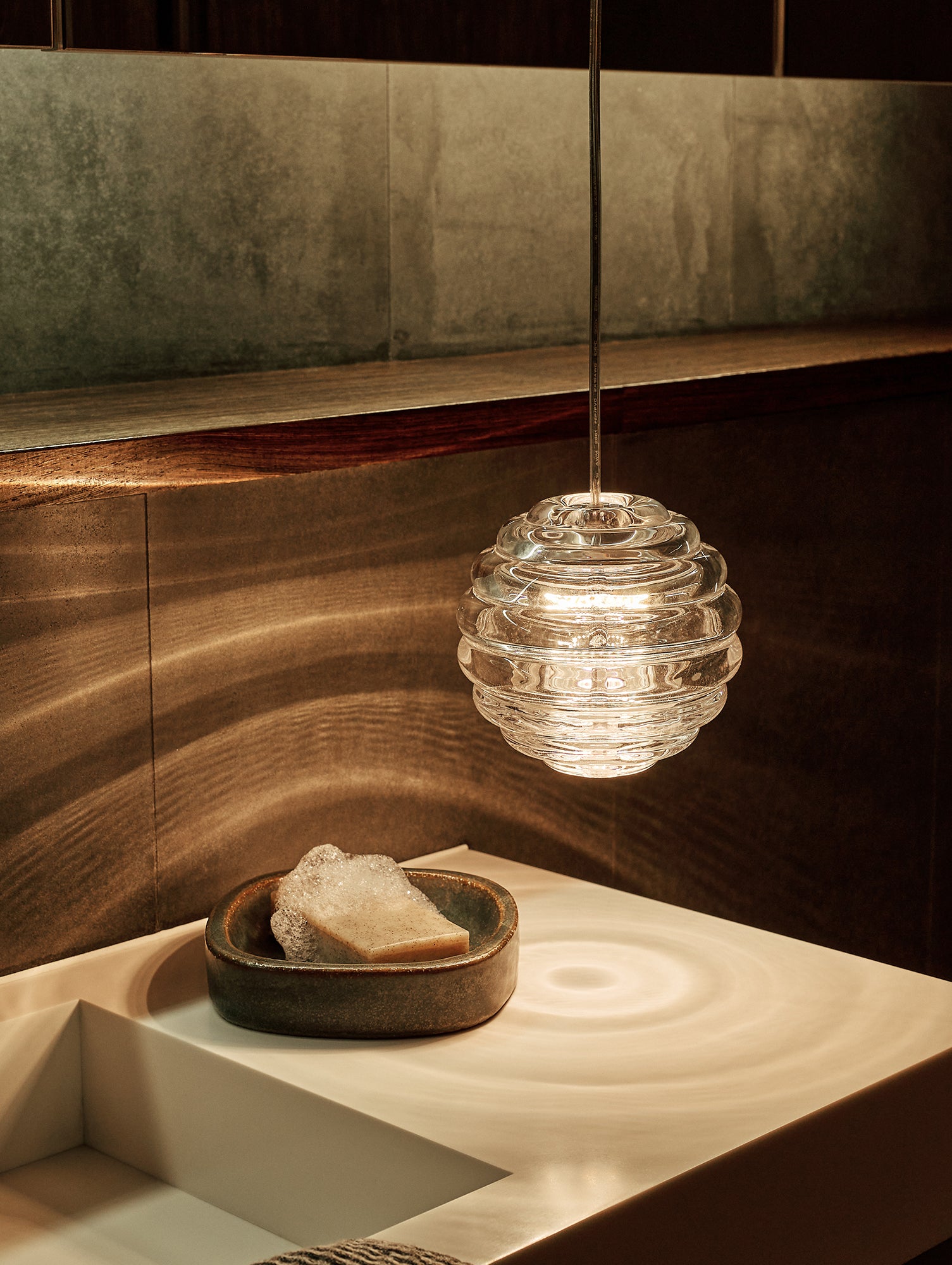 Press Mini Sphere LED Pendant Light by Tom Dixon