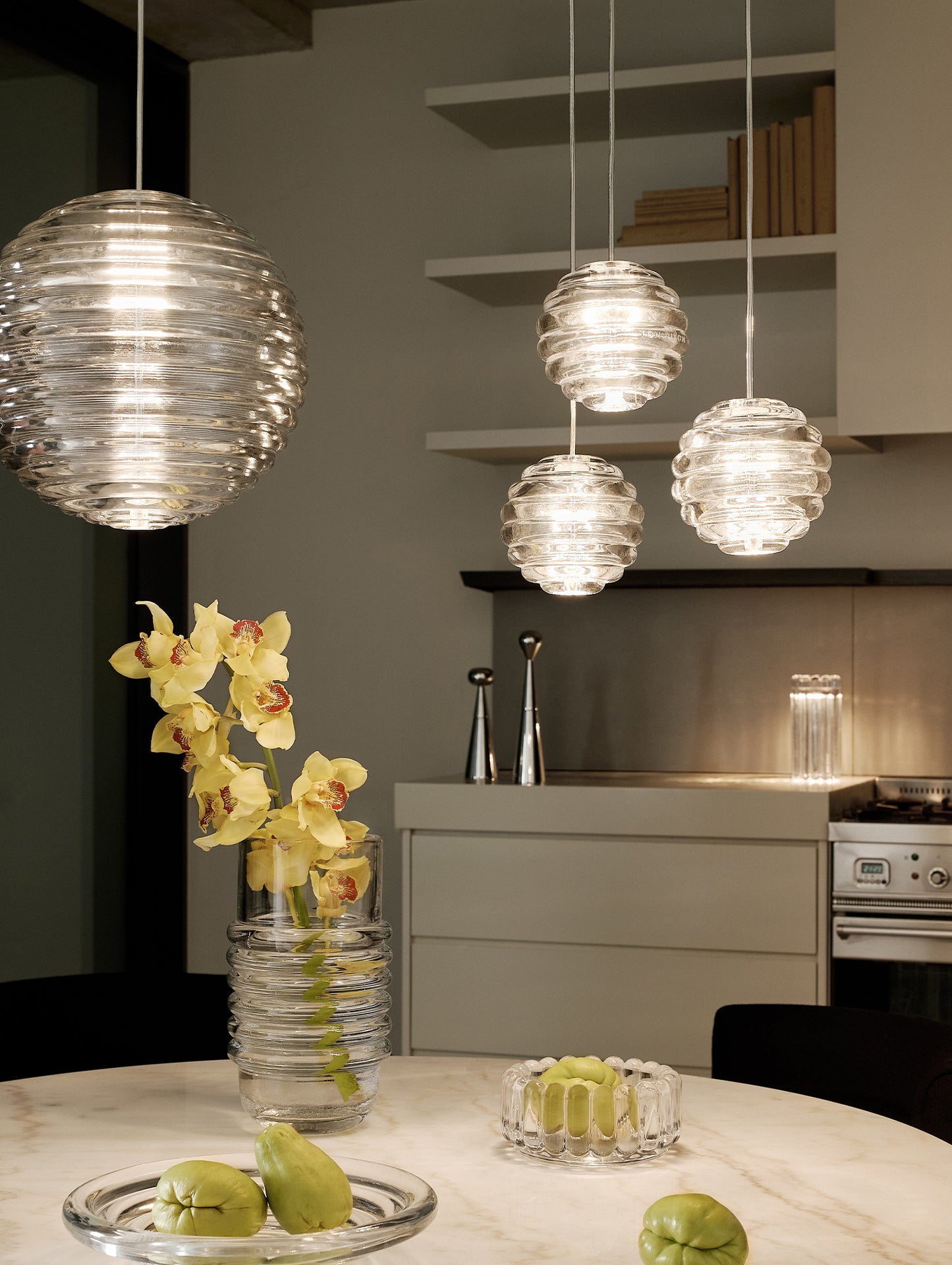 Press Mini Sphere LED Pendant Light by Tom Dixon