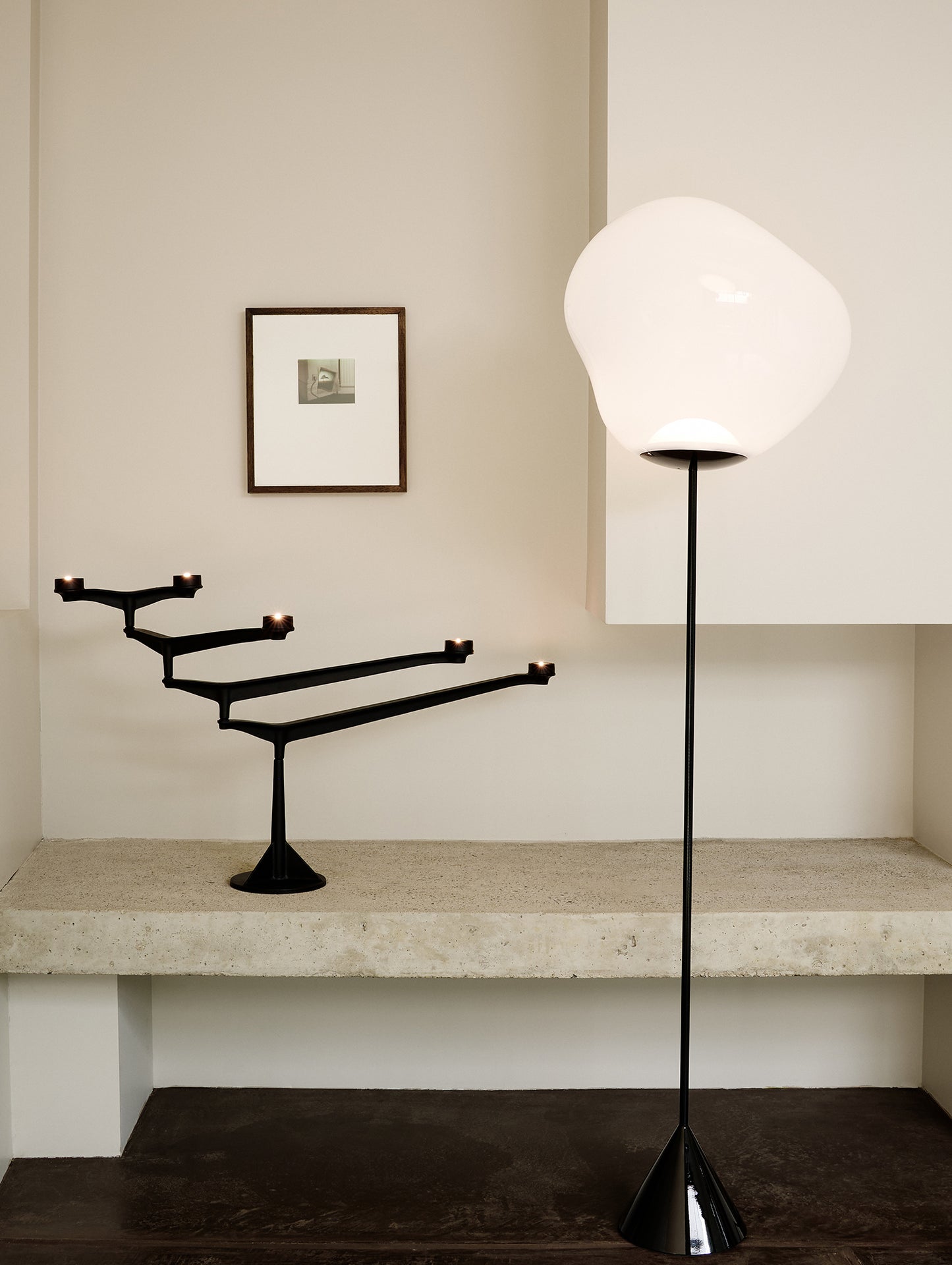 Melt LED Cone Slim Floor Lamp by Tom Dixon - Opal
