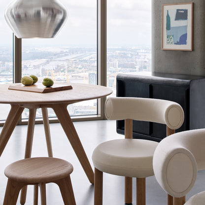 Slab Stool by Tom Dixon - Lacquered Oak