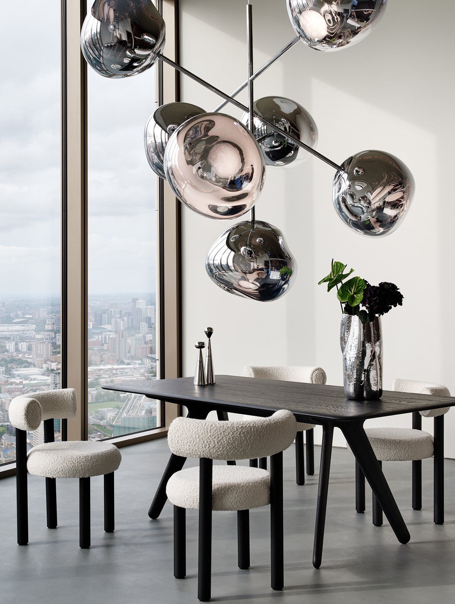 Melt LED Chandelier by Tom Dixon - Large / Chrome