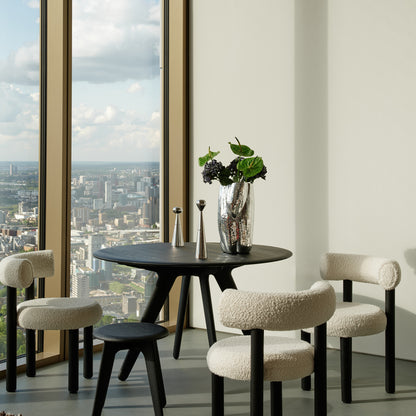 Slab Stool by Tom Dixon - Black Lacquered Oak