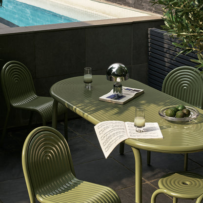 Groove Stool by Tom Dixon - Moss