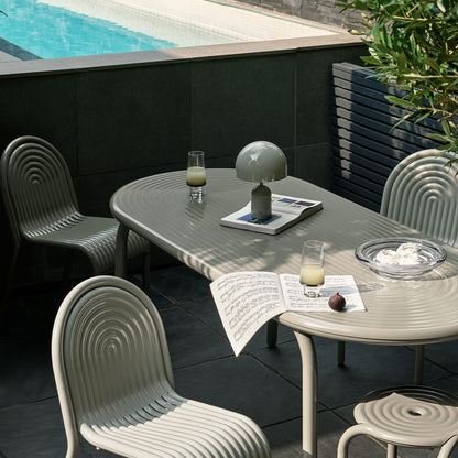 Groove Stool by Tom Dixon - Putty