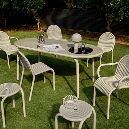 Groove Stool by Tom Dixon - Putty