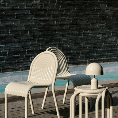 Groove Stool by Tom Dixon - Putty