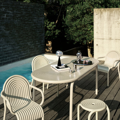 Groove Stool by Tom Dixon - Putty