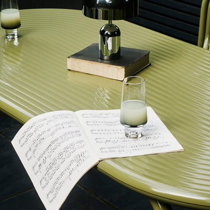 Groove Obround Table by Tom Dixon - Moss