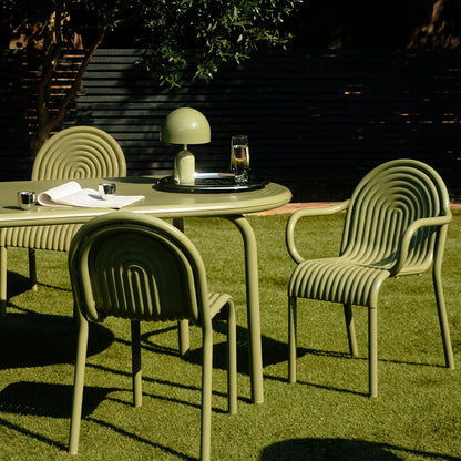 Groove Side Chair by Tom Dixon - Moss