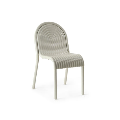 Groove Side Chair by Tom Dixon - Putty