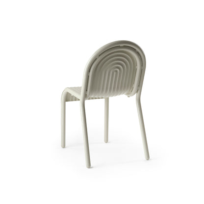Groove Side Chair by Tom Dixon - Putty