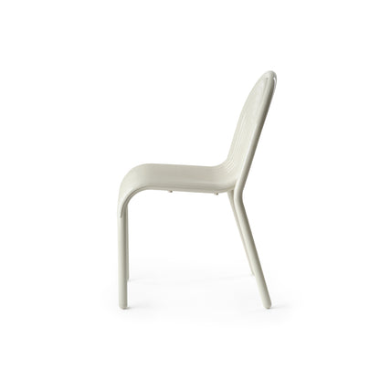 Groove Side Chair by Tom Dixon - Putty