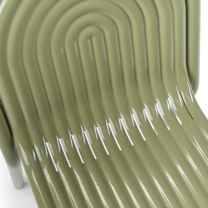 Groove Side Chair by Tom Dixon - Moss  