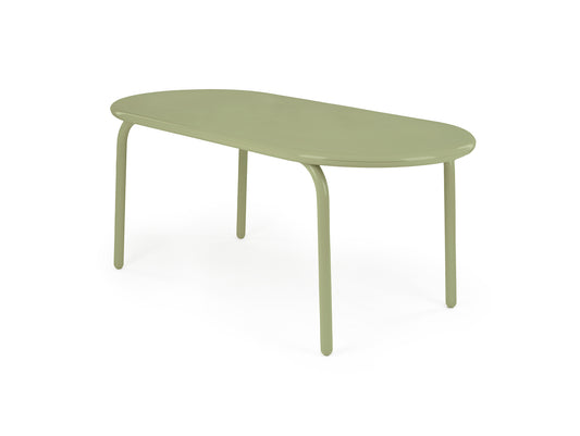 Groove Obround Table by Tom Dixon - Moss