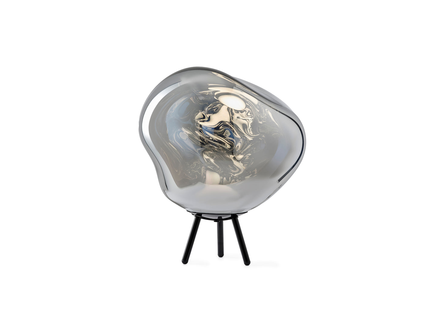 Melt Large LED Portable Lamp by Tom Dixon - Silver