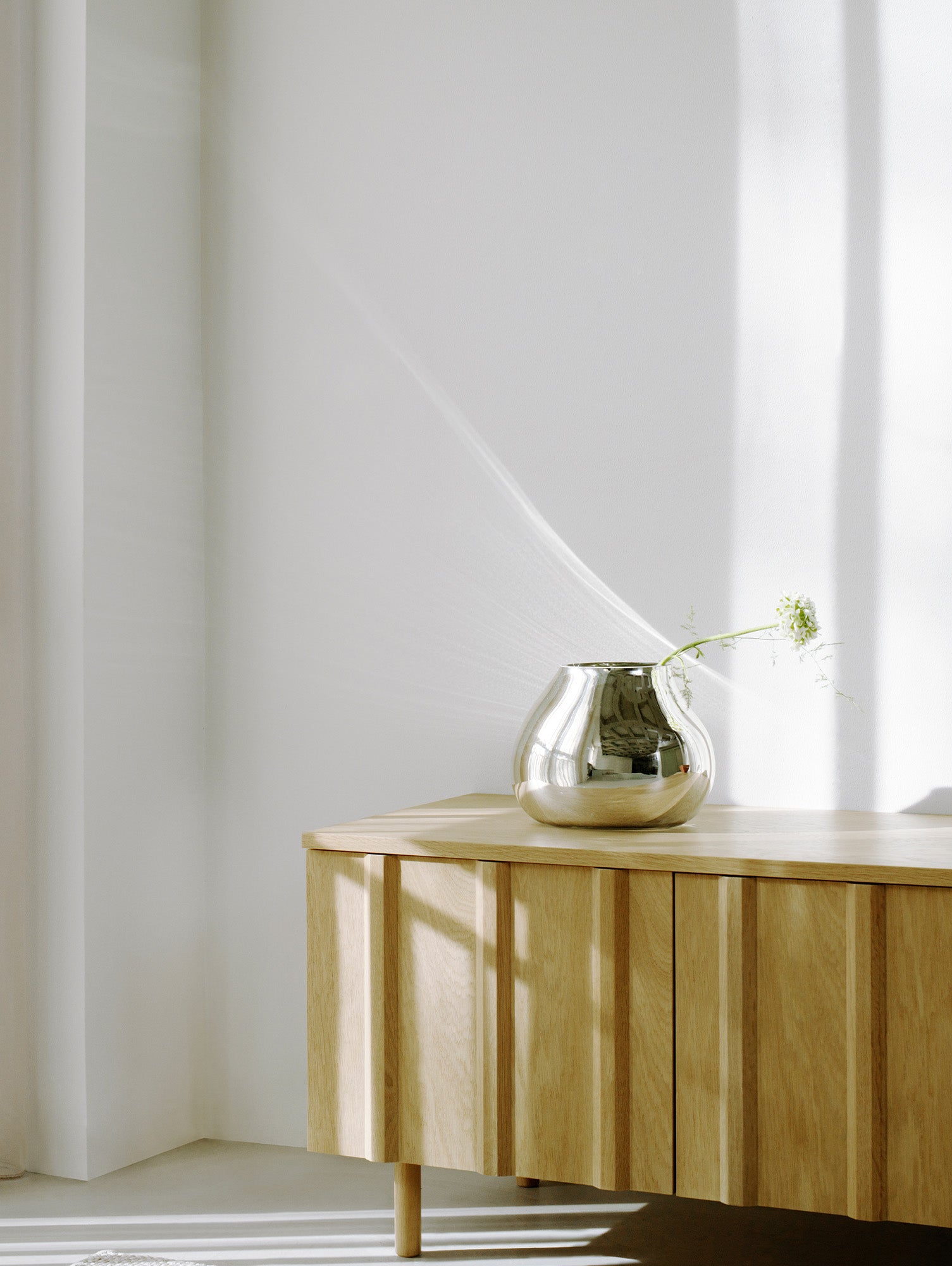 Rib Sideboard by Normann Copenhagen - Low / Lacquered Oak Veneer