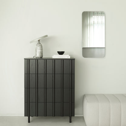 Rib Dresser by Normann Copenhagen - Black Painted Oak Veneer