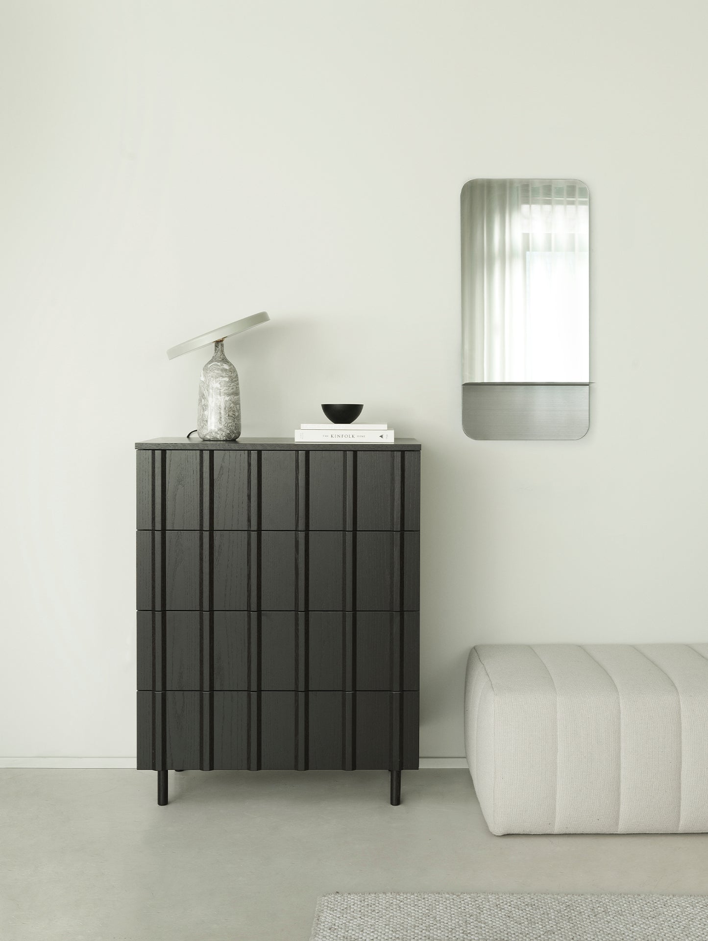 Rib Dresser by Normann Copenhagen - Black Painted Oak Veneer