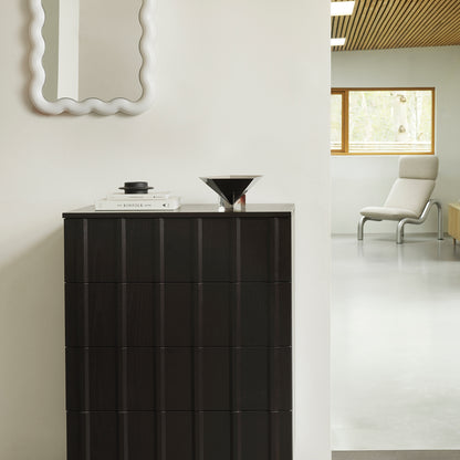 Rib Dresser by Normann Copenhagen - Black Painted Oak Veneer