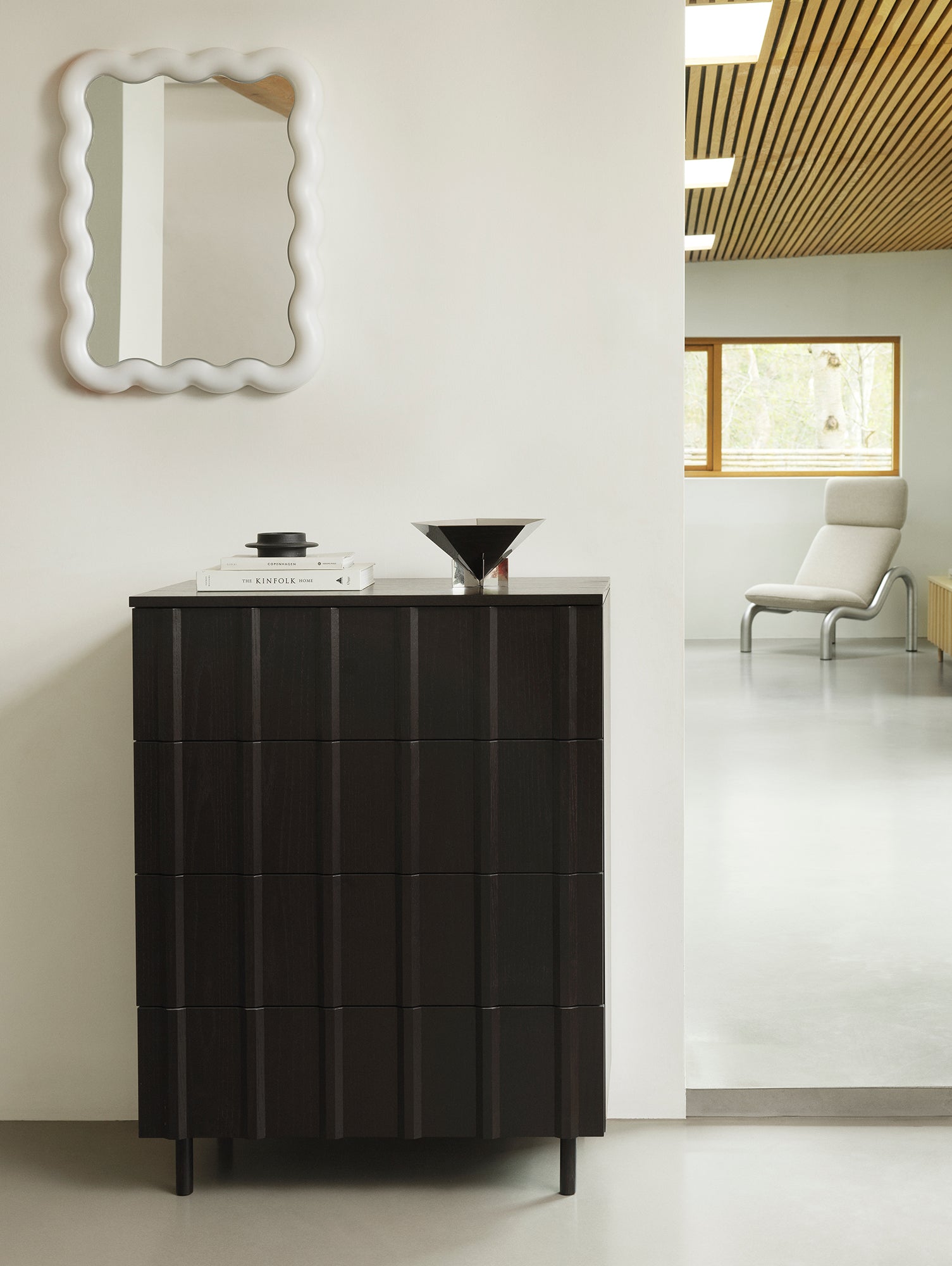 Rib Dresser by Normann Copenhagen - Black Painted Oak Veneer