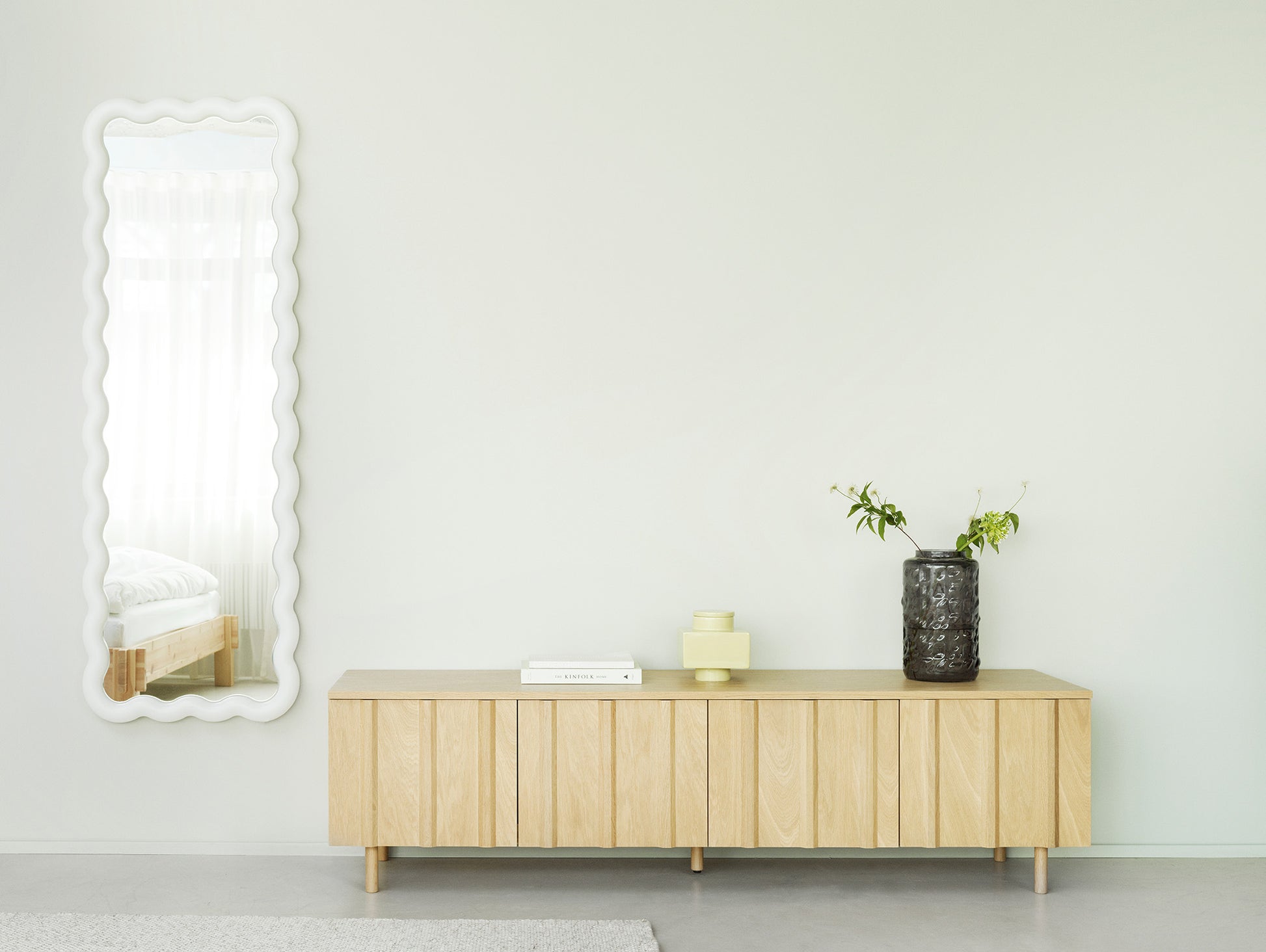Rib Sideboard by Normann Copenhagen - Low / Lacquered Oak Veneer
