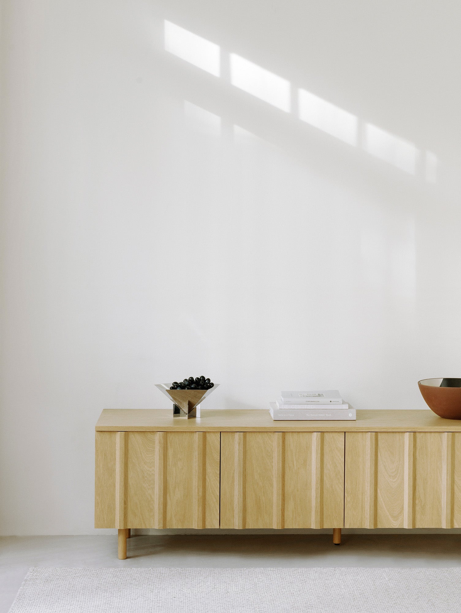 Rib Sideboard by Normann Copenhagen - Low / Lacquered Oak Veneer