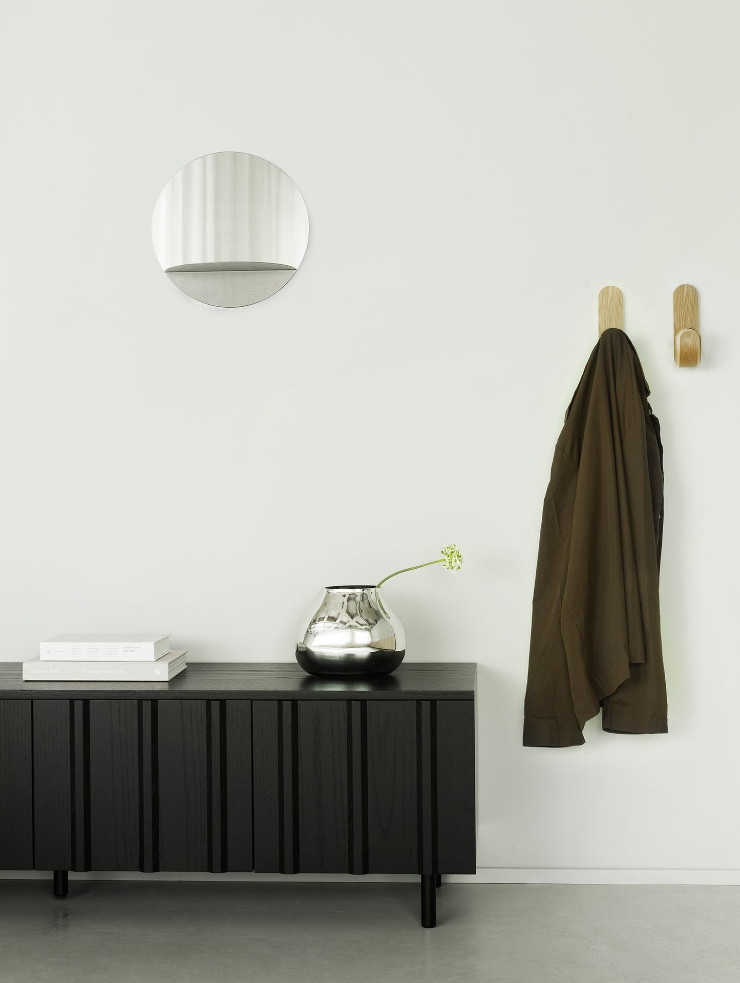 Rib Sideboard by Normann Copenhagen - Low / Black Painted Oak Veneer