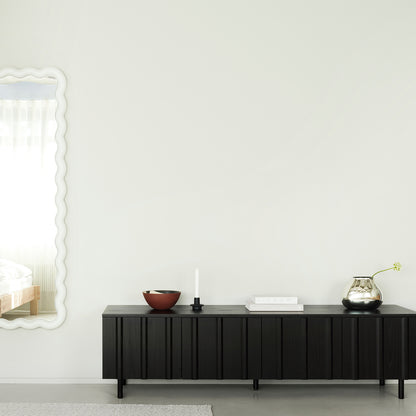 Rib Sideboard by Normann Copenhagen - Low / Black Painted Oak Veneer