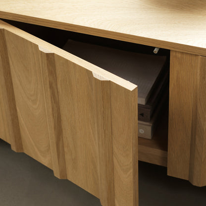 Rib Sideboard by Normann Copenhagen - Low / Lacquered Oak Veneer