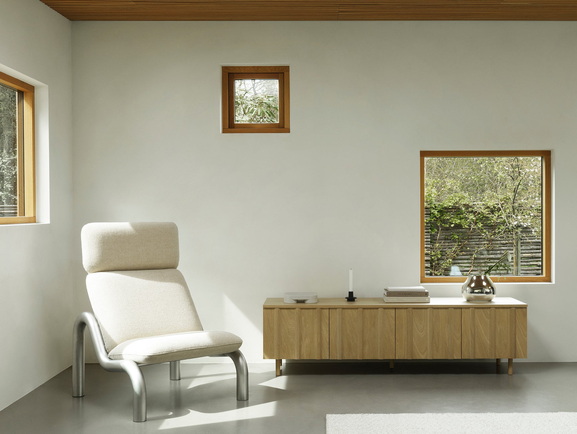 Rib Sideboard by Normann Copenhagen - Low / Lacquered Oak Veneer