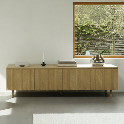 Rib Sideboard by Normann Copenhagen - Low / Lacquered Oak Veneer