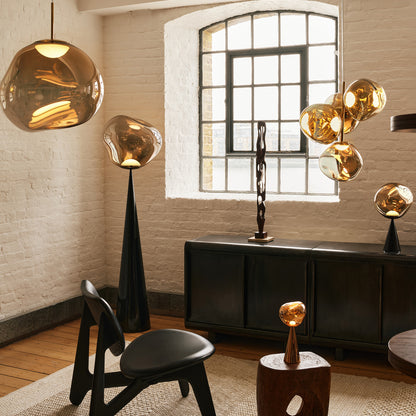 Melt LED Cone Fat Floor Lamp by Tom Dixon- Black / Bronze