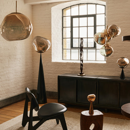 Melt LED Cone Fat Floor Lamp by Tom Dixon- Black / Bronze