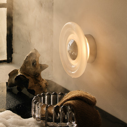 Press Mini Surface LED Wall Lamp (Frosted) by Tom Dixon