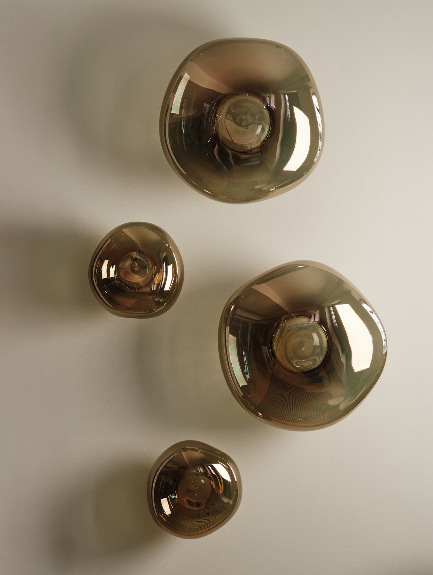 Melt Surface LED Mini Wall Lamp by Tom Dixon - Bronze