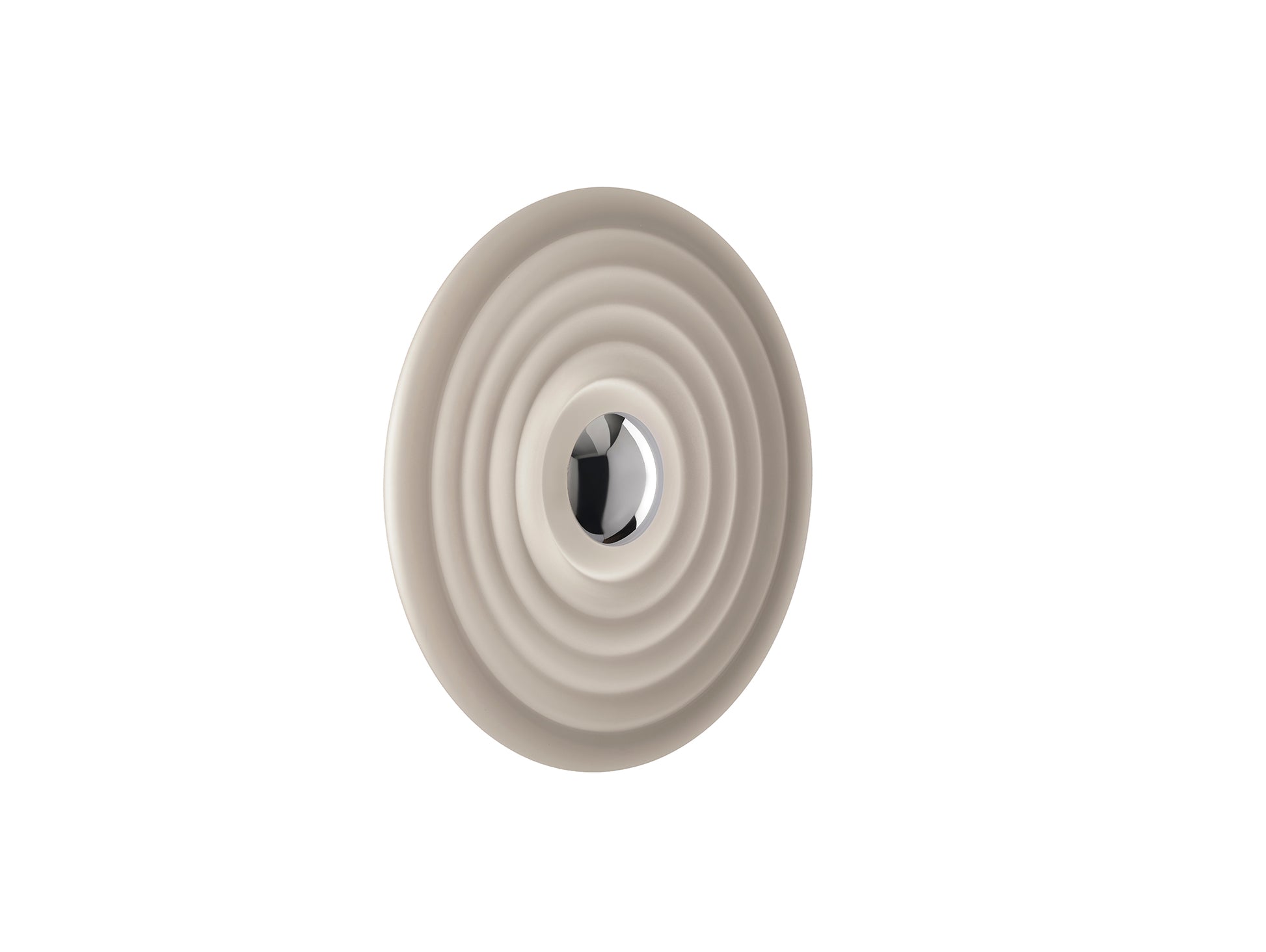 Press Surface LED Wall Lamp (Frosted) by Tom Dixon - Silver Cap