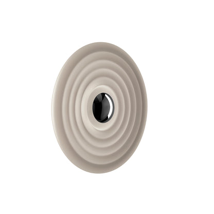 Press Surface LED Wall Lamp (Frosted) by Tom Dixon - Black Cap